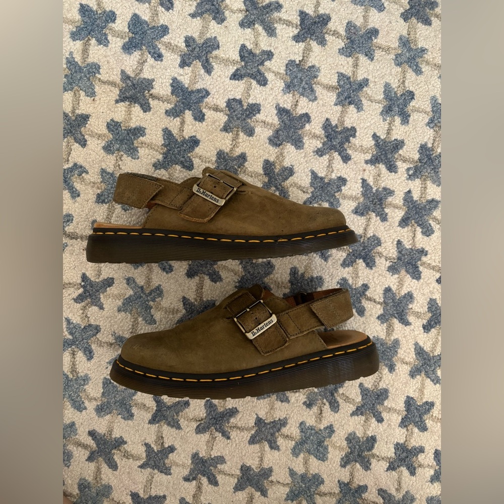 JORGE II TUMBLED NUBUCK LEATHER SLINGBACK MULES